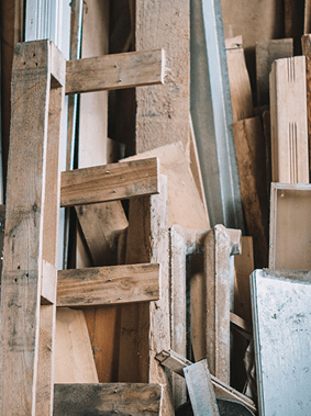 Entsorgung von Bauteilen